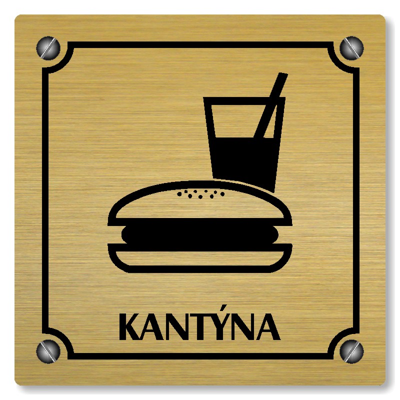 Kantýna, 100x100mm, zlatá, Kansas